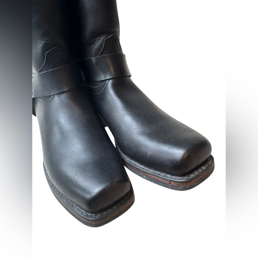 NWOT Dingo Black Leather Dean Riding Boots - Picture 7 of 10